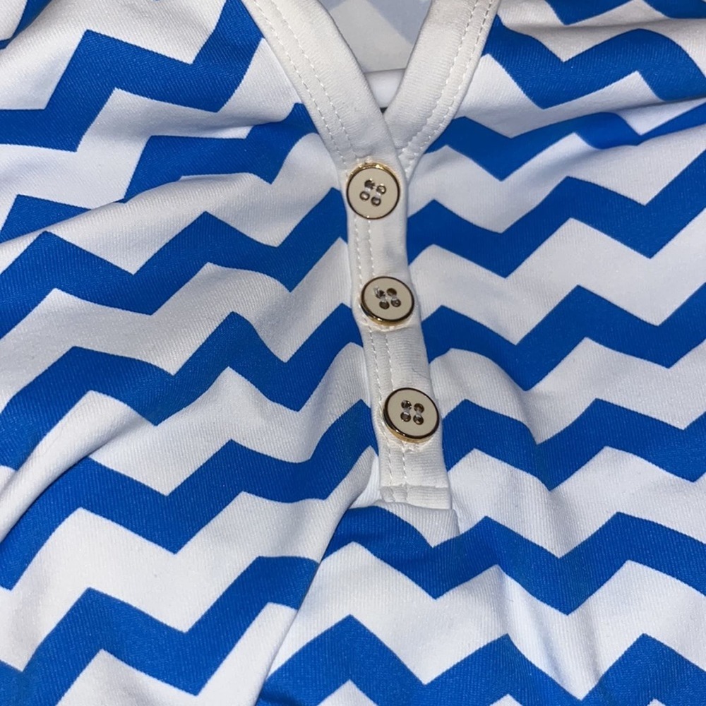 J. Mclaughlin Blue And White Striped Dress - image 4